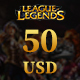 League of Legends Gift Card 50 USD - Riot Key NA